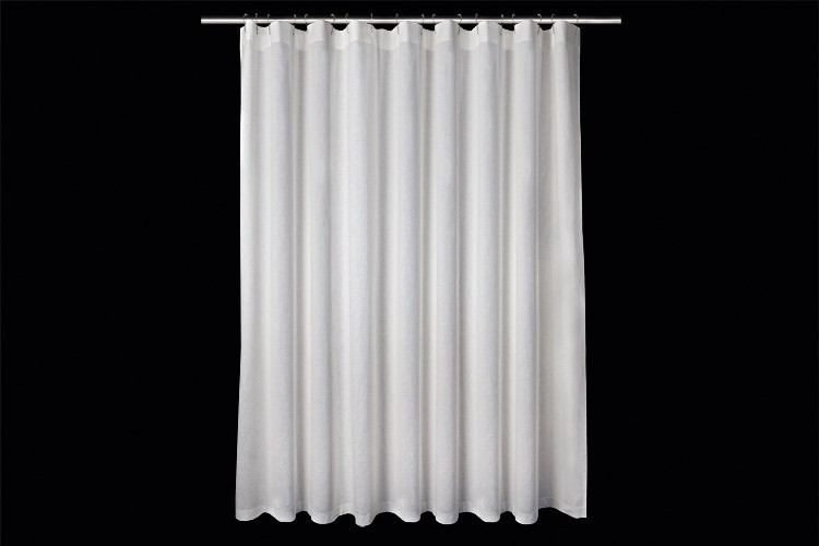 Fancy Curtains For Home Sheer Linen Shower Curtain