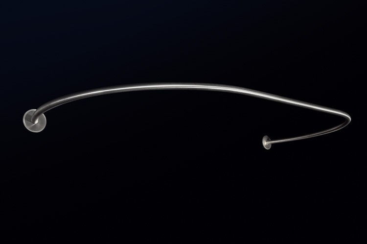 Oval wall shower curtain rod 80160