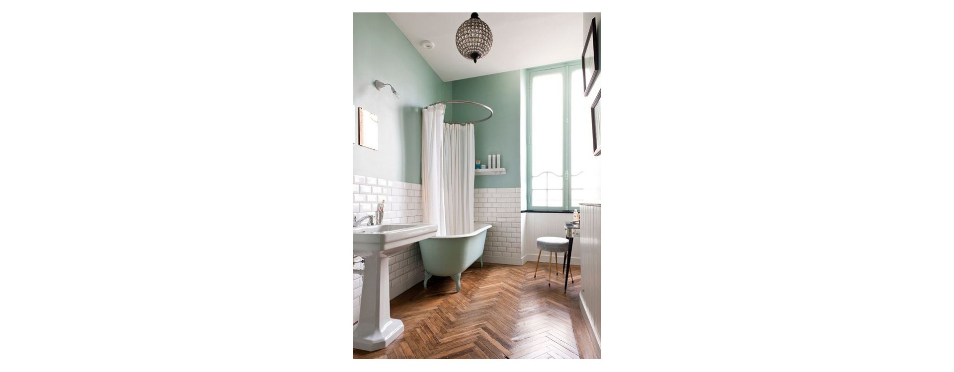 rideau pour baignoire ilot