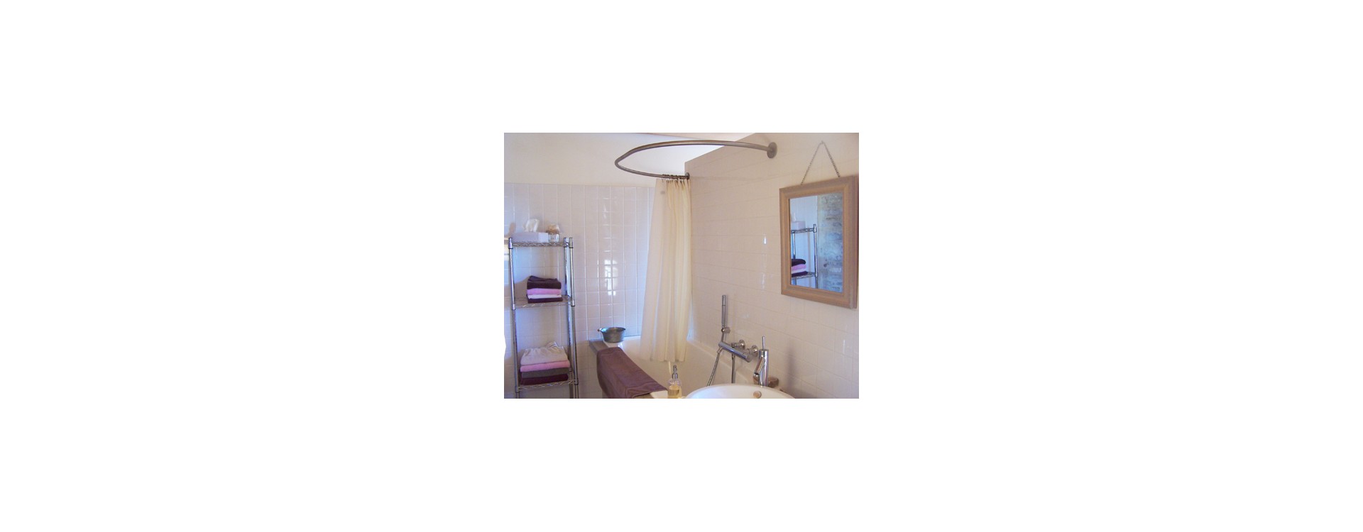 Barre rideau de douche ovale murale GalboBain GalboBain Barre rideau de douche ovale murale GalboBain GalboBain