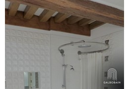 GalboBain équipe la douche à l'italienne de la suite Puligny de l'hôtel Le Cep de Beaune
